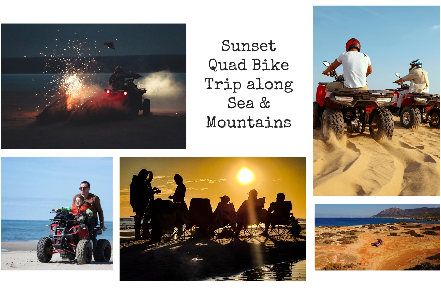 Sunset Quad Bike Trip Along the Sea and Mountains